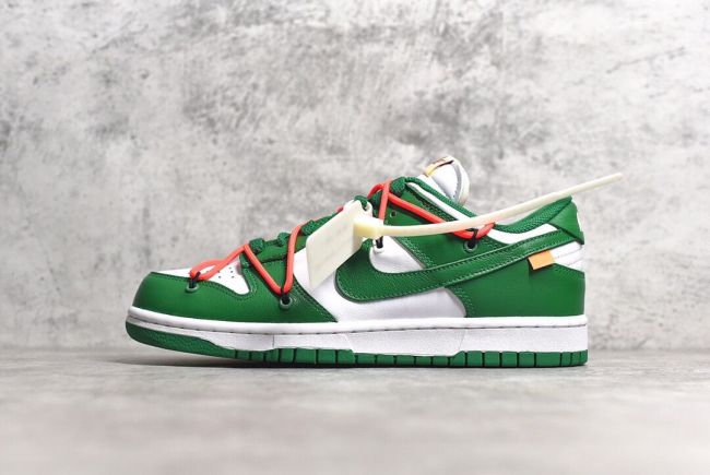 OFF-White × Nike Dunk Low LTHR OW