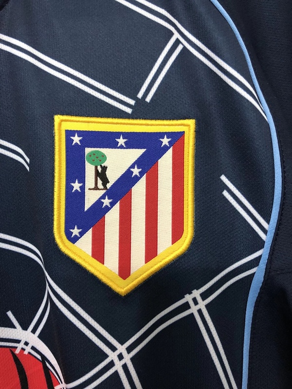 Atletico Madrid 04/05 Away Black Soccer Jersey