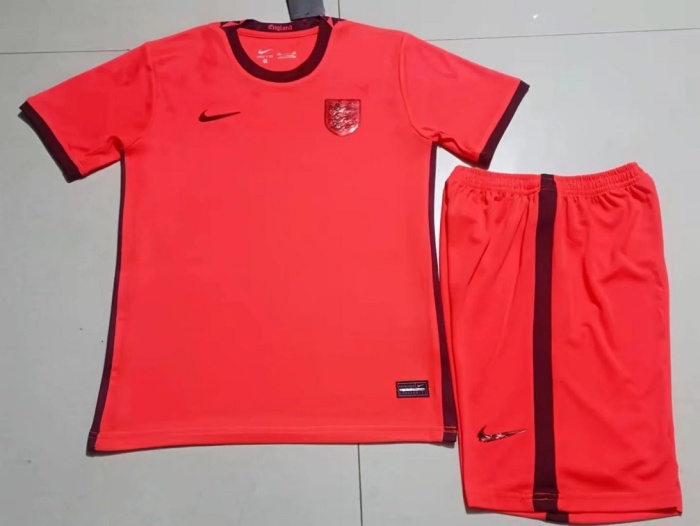 Kids-England 2022 Away Red Soccer Jersey