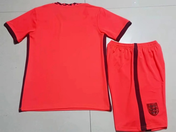 Kids-England 2022 Away Red Soccer Jersey