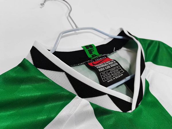 Nigeria 96/98 Away White/Green Soccer Jersey
