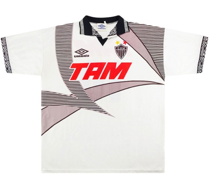 Atletico Mineiro 1996 Away White Soccer Jersey