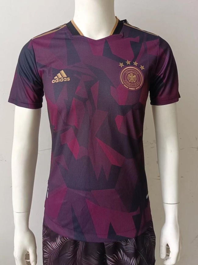 Germany 2022 Dark Red Training Jersey(Player)
