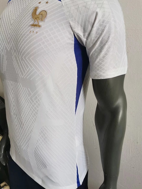 France 2022 White/Blue Training Jersey(Player)