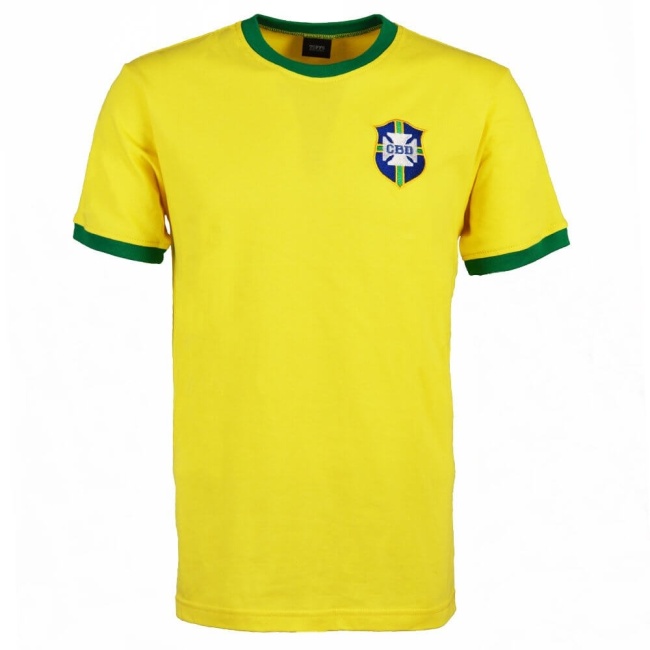 Brazil 1970 Home Soccer Jersey