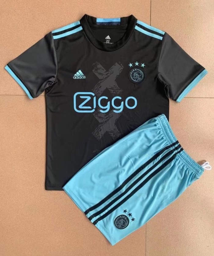 Kids-Ajax 16/17 Away Black Soccer Jersey