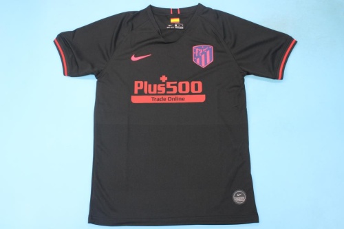 Atletico Madrid 19/20 Away Black Soccer Jersey