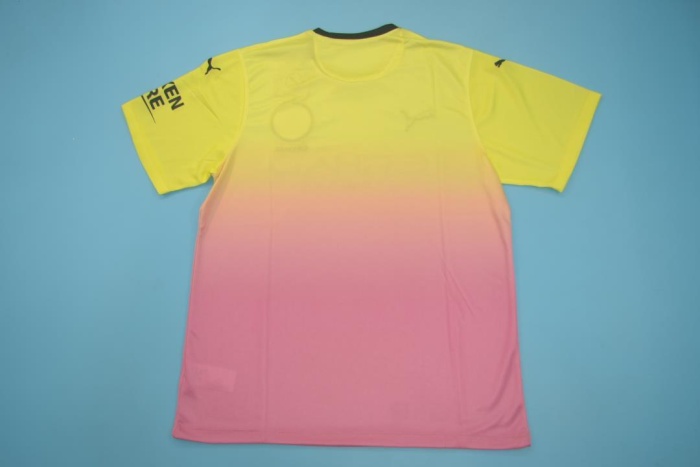 Manchester City 19/20 Away Yellow/Pink Jersey