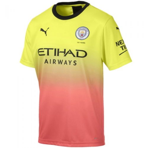 Manchester City 19/20 Away Yellow/Pink Jersey