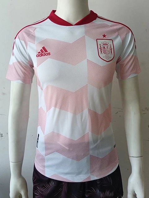 Spain 2022 White/Pink Training Jersey(Player)