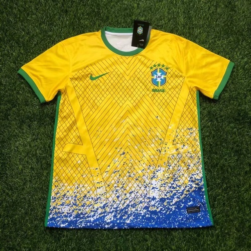 Brazil 2022 Yellow/Blue Traning Jersey