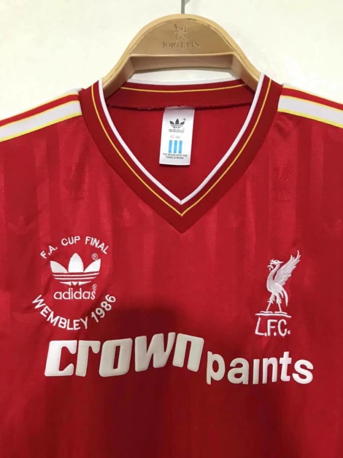 Liverpool 85/86 Home Long Soccer Jersey