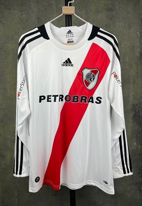 River Plate 09/10 Home Long Soccer Jersey