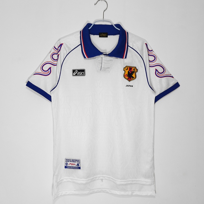 Japan 1998 Away White Soccer Jersey
