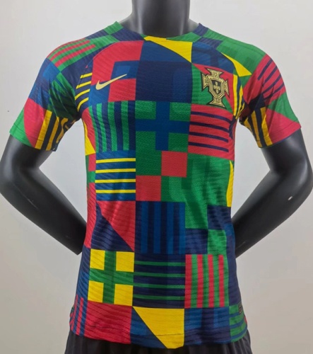 Portugal 2022 Training Colourful Jersey(Player)