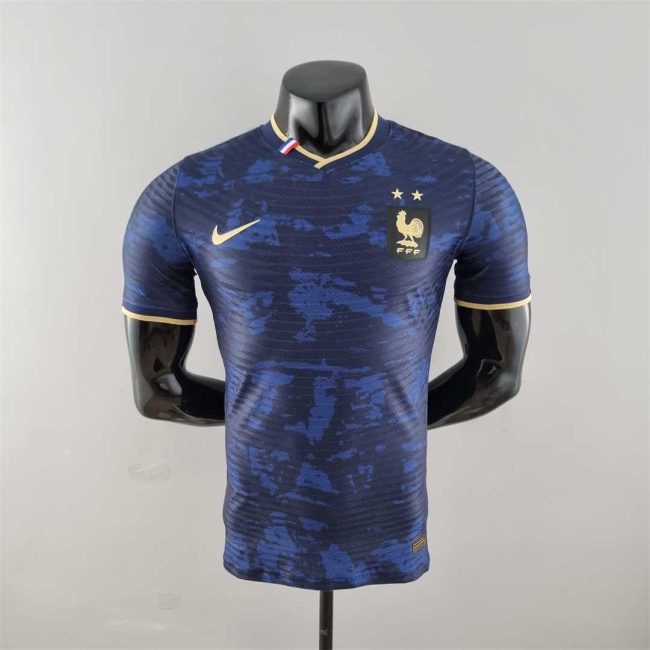 France 2022 Navy Blue Training Jersey(Player)