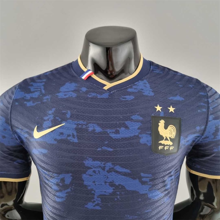 France 2022 Navy Blue Training Jersey(Player)