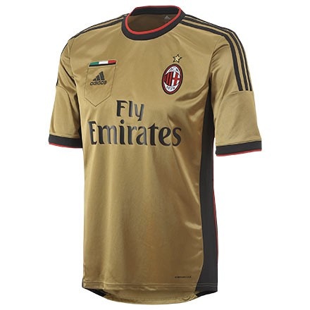 AC Milan 13/14 Away Golden Soccer Jersey