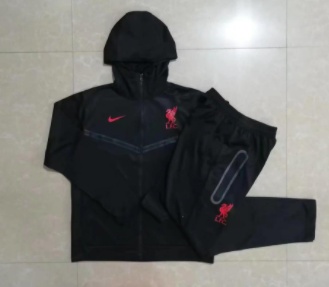 Liverpool 22/23 Hoodie Tracksuit - Black