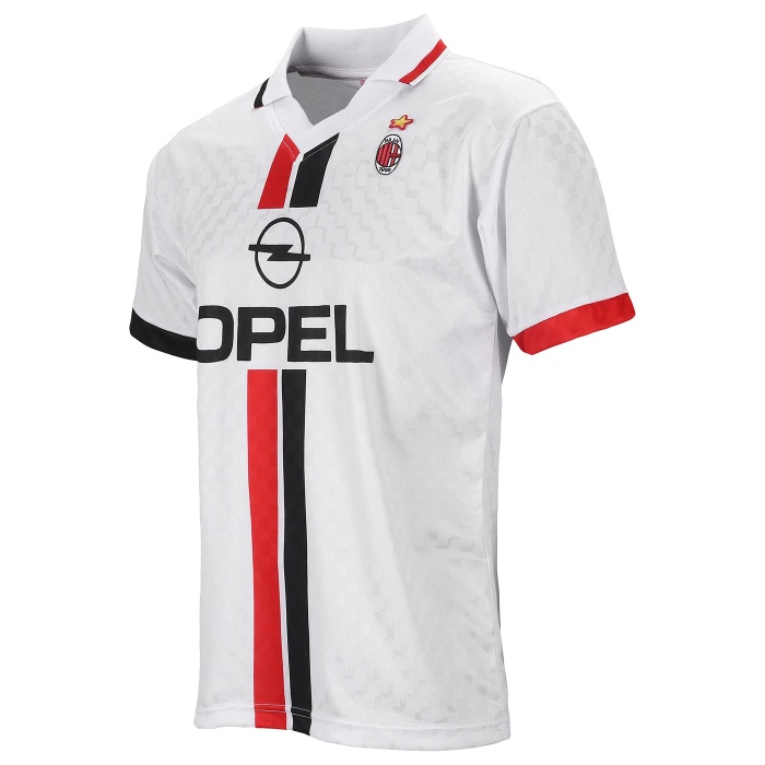 AC Milan 95/96 Away White Soccer Jersey