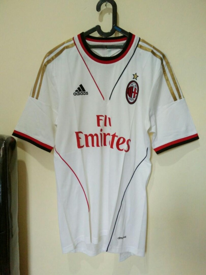 AC Milan 13/14 Away White Soccer Jersey
