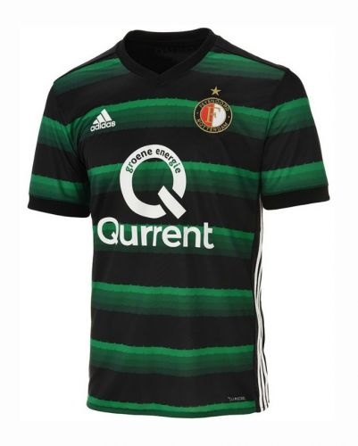 Feyenoord 17/18 Away Black/Green Soccer Jersey