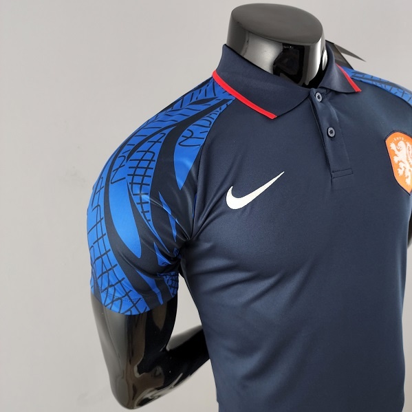 Netherland 2022 Navy Blue Polo Shirts