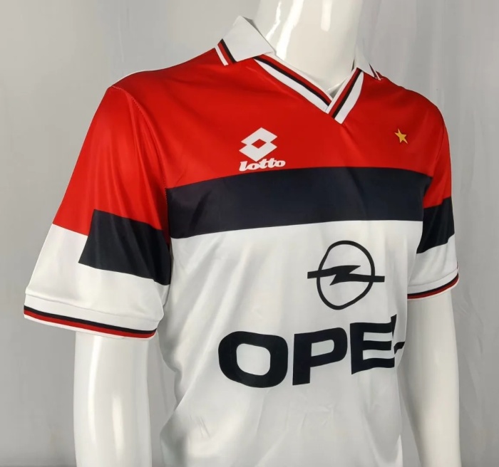 AC Milan 94/95 Away White Soccer Jersey