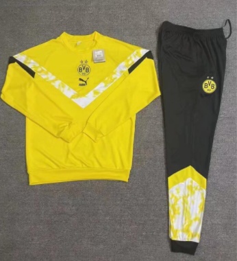 Kids Dortmund 22/23 Tracksuit - Yellow/White