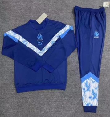 Marseille 22/23 Tracksuit - Dark Blue/White