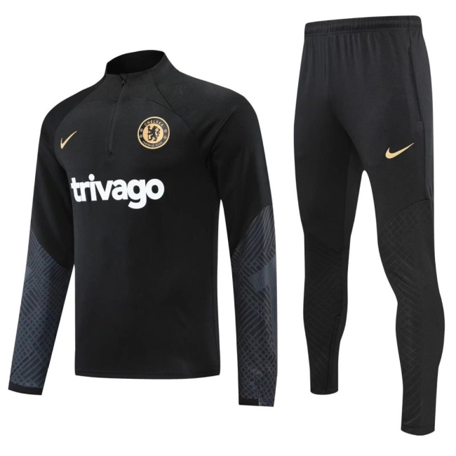 Chelsea 22/23 Tracksuit - Black