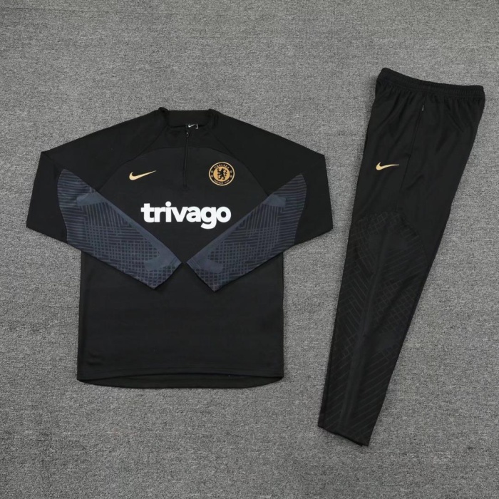 Chelsea 22/23 Tracksuit - Black