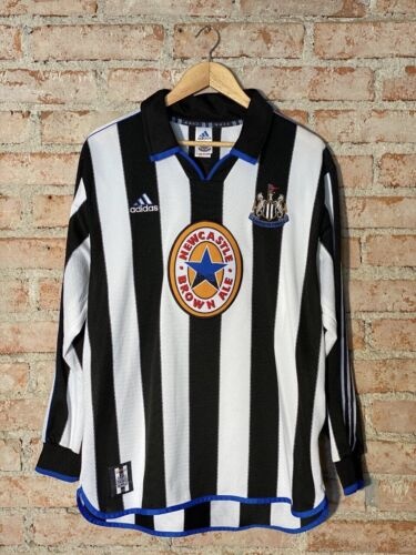 Newcastle 99/00 Home Long Soccer Jersey