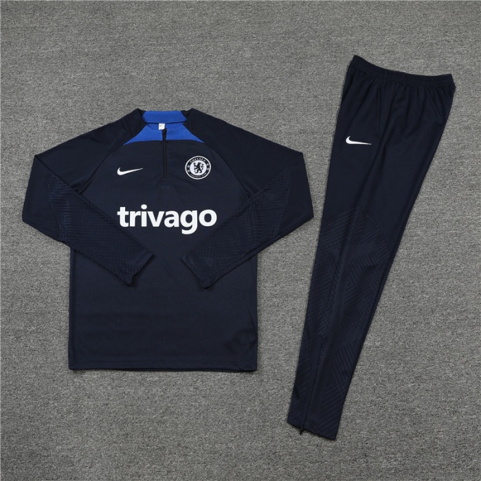 Chelsea 22/23 Tracksuit - Navy Blue/Blue