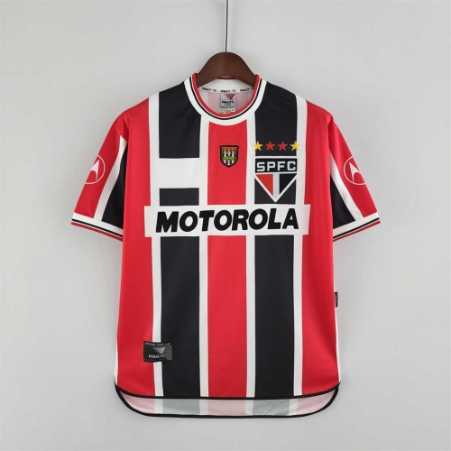 Sao Paulo 2000 Away Black/Red Soccer Jersey