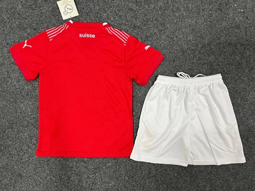 Kids-Switzerland 2022 World Cup Home Soccer Jersey