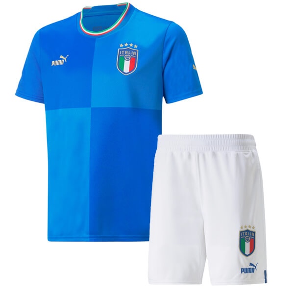 Kids-Italy 2022 World Cup home Soccer Jersey