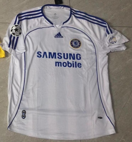 Chelsea 06/07 Away White Soccer Jersey