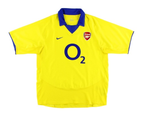 Arsenal 03/05 Away Yellow Soccer Jersey