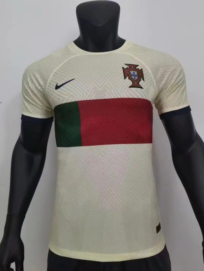 Portugal 2022 World Cup Away Soccer Jersey(Player)