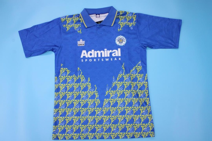 Leeds United 92/93 Third Blue Soccer Jersey