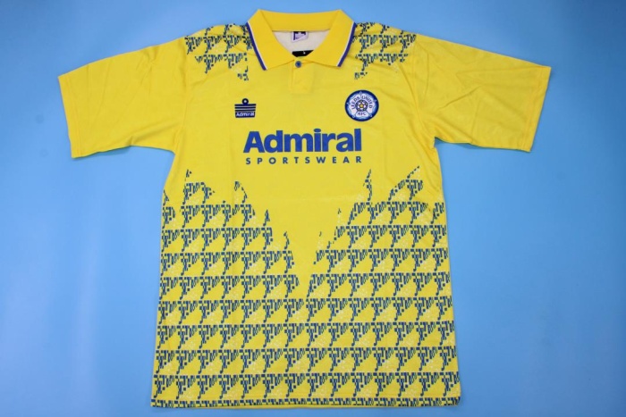 Leeds United 92/93 Away Yellow Soccer Jersey