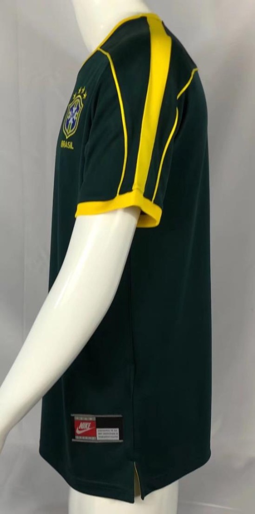 Brazil 1998 World Cup GK Dark Green Soccer Jersey