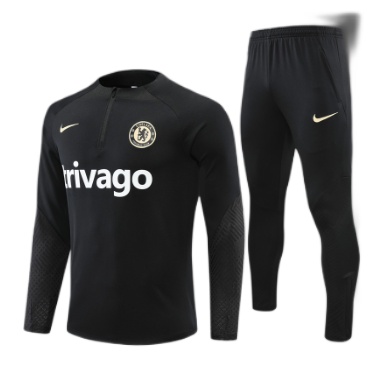 Kids Chelsea 22/23 Tracksuit - Black