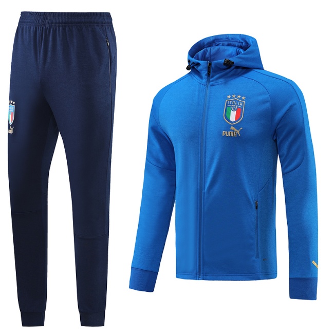 Italy 22/23 Hoodie Tracksuit - Blue