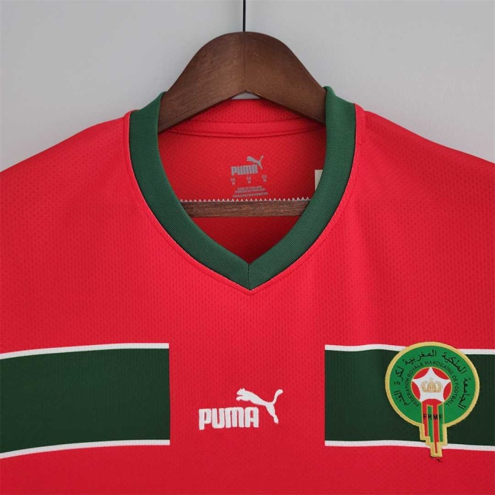 Morocco 2022 World Cup Home Soccer Jersey