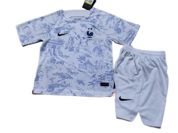 Kids-France 2022 World Cup Away Leaked Soccer Jersey