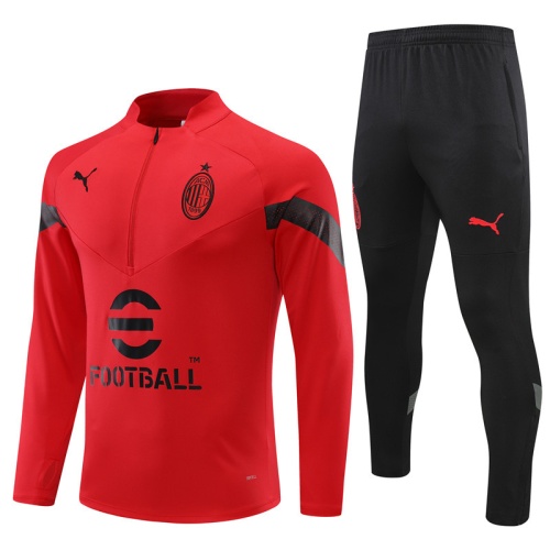 Kids AC Milan 22/23 Tracksuit - Red