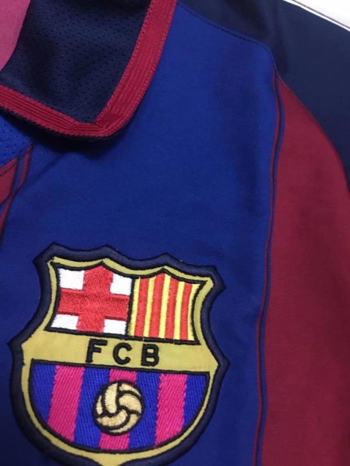 Barcelona 03/04 Home Long Soccer Jersey