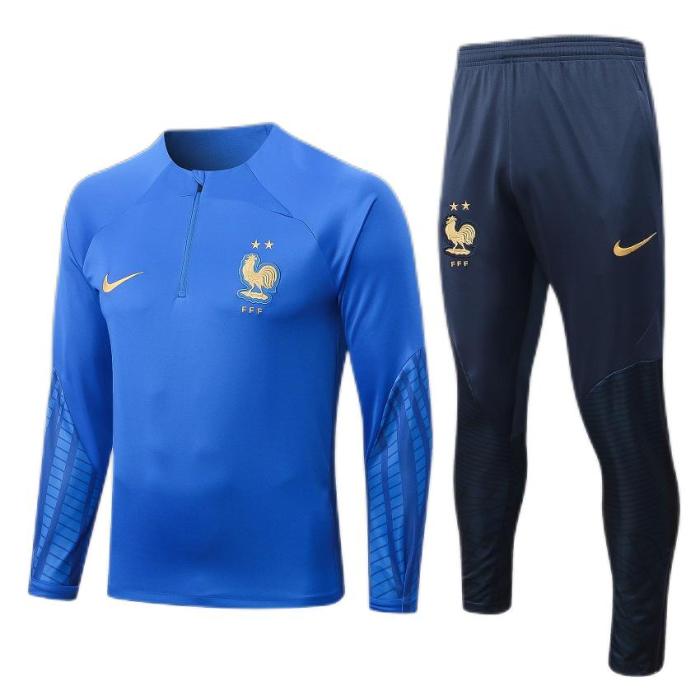 Kids France 22-23 Tracksuit - Blue